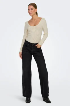 Only Jeans estilo wide^Mujer Jeans