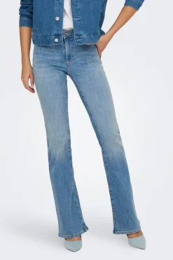 Only Jeans Flared Tiro Medio^Mujer Jeans|Pantalones