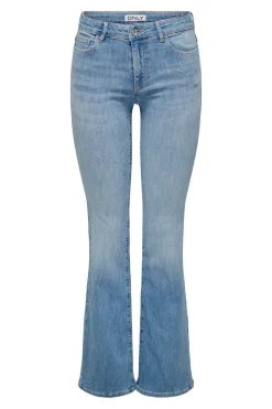 Only Jeans Flared Tiro Medio^Mujer Jeans|Pantalones