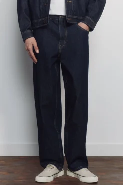 Springfield Jeans lavado desencolado wide leg^Hombre Jeans|Pantalones