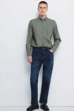 Springfield Jeans lavado oscuro straight fit^Hombre Jeans|Pantalones