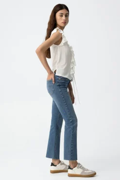 Tiffosi Jeans Megan Cropped Flare^Mujer Jeans|Pantalones