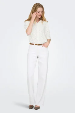 JDY Jeans rectos tiro medio^Mujer Jeans|Pantalones