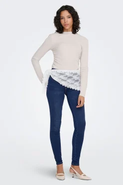 Only Jeans Skinny Tiro Alto^Mujer Jeans|Pantalones