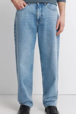 Springfield Jeans sobretintado wide leg^Hombre Jeans|Pantalones