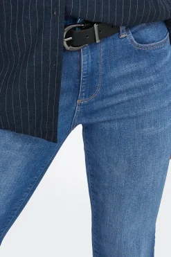 Only Jeans Straight Tiro Medio^Mujer Jeans|Pantalones