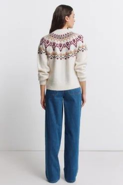 Springfield Jeans super wide bolsillos plastr&oacute;n^Mujer Jeans