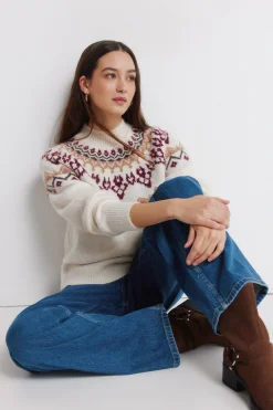 Springfield Jeans super wide bolsillos plastr&oacute;n^Mujer Jeans