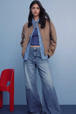 Springfield Jeans super wide comfort^Mujer Jeans