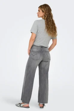 Only Jeans wide leg crop^Mujer Jeans