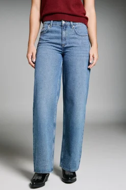 Only Jeans Wide Leg strass^Mujer Jeans