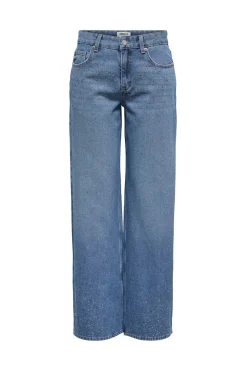 Only Jeans Wide Leg strass^Mujer Jeans