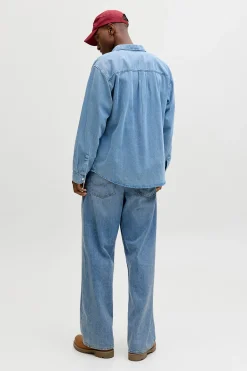 Jack & Jones Jeans wide tiro medio algod&oacute;n^Hombre Jeans|Pantalones