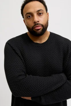 Jack & Jones PLUS Jersey b&aacute;sico de punto liso^Hombre Jerséis Y Cárdigans