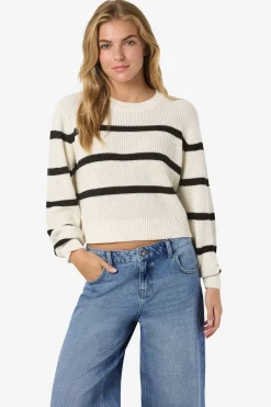 Noisy May jersey b&aacute;sico rayas cuello redondo^Mujer Jerséis Y Cárdigans