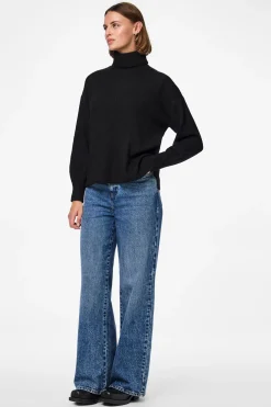 Pieces Jersey b&aacute;sico vuelto^Mujer Jerséis Y Cárdigans