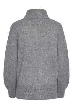 Pieces Jersey b&aacute;sico vuelto^Mujer Jerséis Y Cárdigans