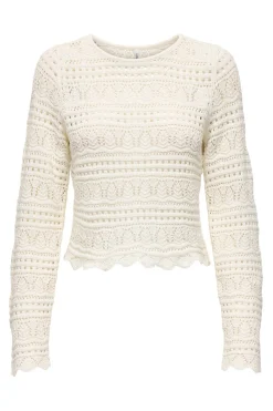 Only Jersey calado cropped^Mujer Jerséis Y Cárdigans