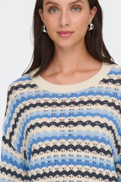 Only Jersey calado manga larga^Mujer Jerséis Y Cárdigans