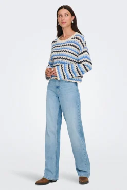 Only Jersey calado manga larga^Mujer Jerséis Y Cárdigans