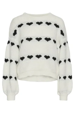 Pieces Jersey con corazones^Mujer Jerséis Y Cárdigans