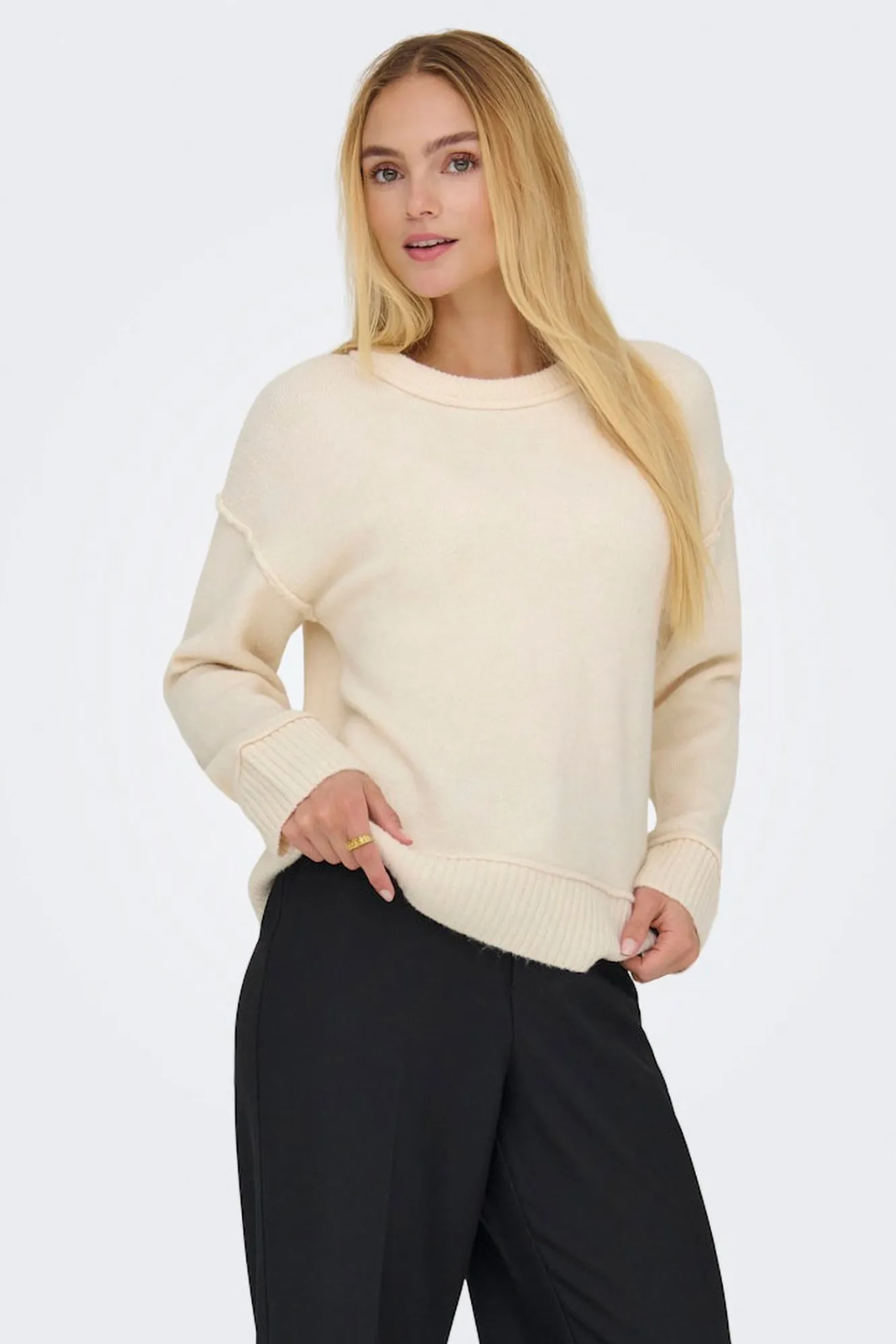 Only Jersey con costuras marcadas^Mujer Jerséis Y Cárdigans|Basic Bar