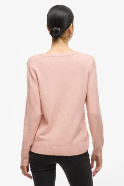 Vila Jersey con cuello redondo de viscosa^Mujer Basic Bar