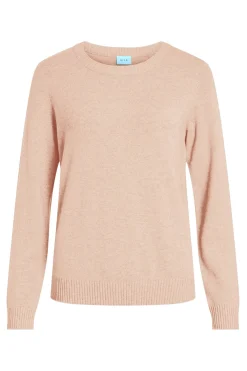 Vila Jersey con cuello redondo de viscosa^Mujer Basic Bar