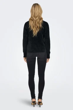 Only Jersey con efecto pelo^Mujer Abrigos