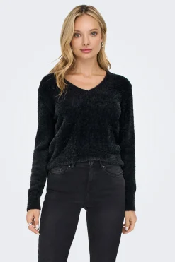 Only Jersey con efecto pelo^Mujer Abrigos