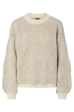 Pieces Jersey contraste pu&ntilde;os cuello^Mujer Jerséis Y Cárdigans