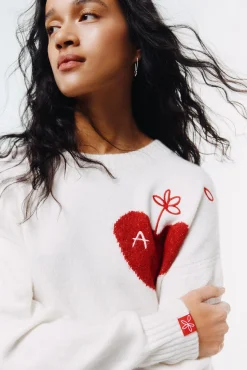 Springfield Jersey coraz&oacute;n A^Mujer Jerséis Y Cárdigans