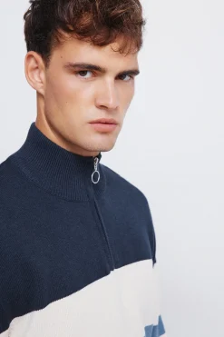 Springfield Jersey cremallera bloque color^Hombre Jerséis Y Cárdigans