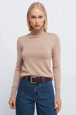 Springfield Jersey cuello alto botones puños^Mujer Jerséis Y Cárdigans