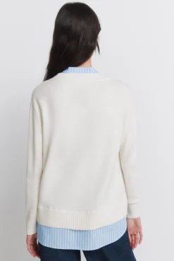 Springfield Jersey cuello mao bimateria^Mujer Jerséis Y Cárdigans