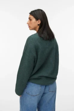 Vero Moda Curve Jersey cuello pico Curve^Mujer Basic Bar