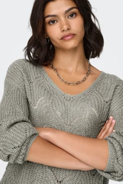 JDY Jersey cuello pico lurex^Mujer Jerséis Y Cárdigans