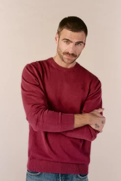 OOTO Jersey cuello redondo algod&oacute;n lavado^Hombre Jerséis Y Cárdigans