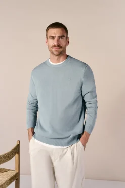 OOTO Jersey cuello redondo algod&oacute;n lavado^Hombre Jerséis Y Cárdigans