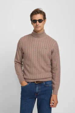 Silbon Jersey cuello vuelto de ochos^Hombre Jerséis Y Cárdigans