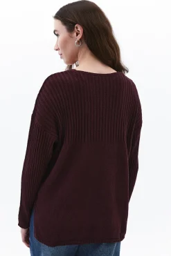 Oxxo Jersey de cuello pico^Mujer Jerséis Y Cárdigans|Basic Bar