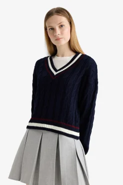 DeFacto Jersey de cuello pico^Mujer Jerséis Y Cárdigans