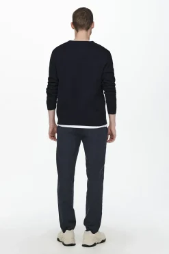 Only & Sons Jersey de hombre de cuello redondo regular fit.^Hombre Jerséis Y Cárdigans