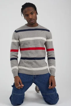 Brave Soul Jersey de punto a rayas^Hombre Jerséis Y Cárdigans