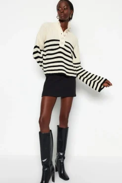 Trendyol Jersey de punto a rayas^Mujer Jerséis Y Cárdigans