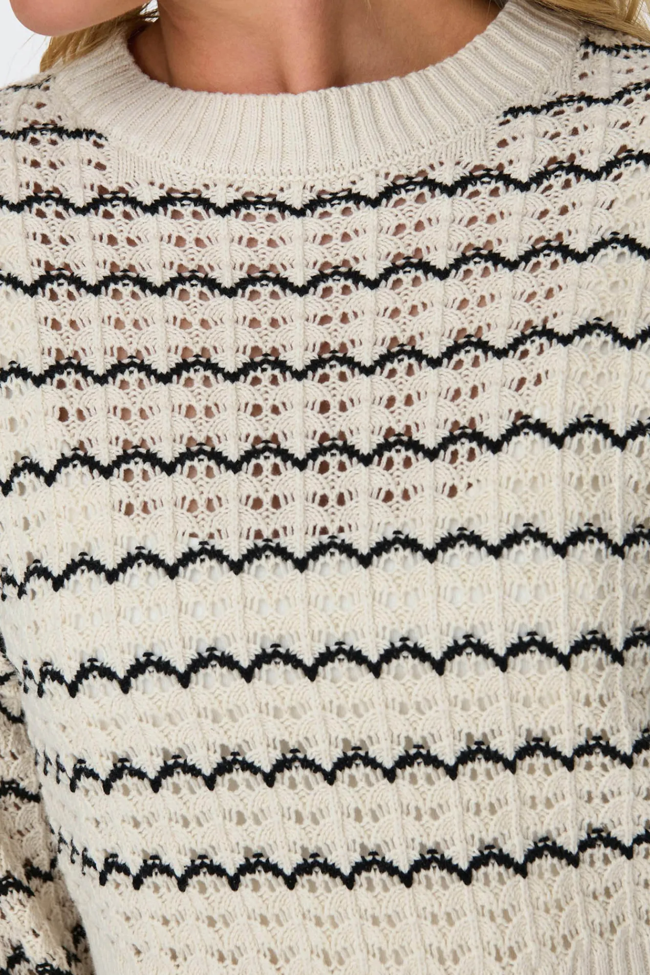 Only Jersey de punto corto canal&eacute;^Mujer Jerséis Y Cárdigans