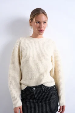 Topshop Jersey de punto de manga larga^Mujer Jerséis Y Cárdigans|Basic Bar