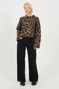 Brave Soul Jersey de punto leopardo^Mujer Jerséis Y Cárdigans