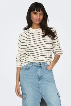 Only Jersey de rayas de manga larga^Mujer Jerséis Y Cárdigans