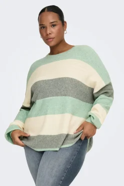 Only Carmakoma Jersey de rayas talla grande^Mujer Jerséis Y Cárdigans